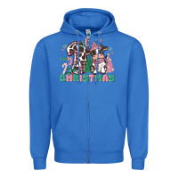 True Royal my first christmas cow Zipper Hoodie - MaliasSmallBusiness