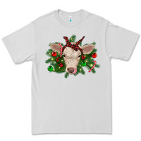 Dove Grey Christmas charolais calf Premium Tee - RanaPortraitStore