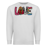 Dove Grey our lady of guadalupe love Premium Sweatshirt - Jasminsmagicworld