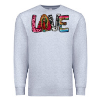 Heather Grey our lady of guadalupe love Premium Sweatshirt - Jasminsmagicworld