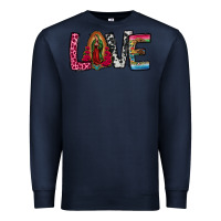 Navy our lady of guadalupe love Premium Sweatshirt - Jasminsmagicworld