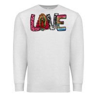 Oatmeal Heather our lady of guadalupe love Premium Sweatshirt - Jasminsmagicworld