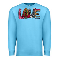 Ocean Blue our lady of guadalupe love Premium Sweatshirt - Jasminsmagicworld