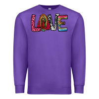 Purple our lady of guadalupe love Premium Sweatshirt - Jasminsmagicworld