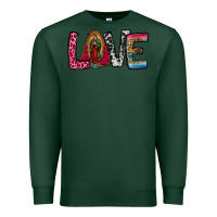 Sports Green our lady of guadalupe love Premium Sweatshirt - Jasminsmagicworld