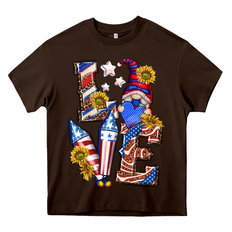 Love 4th Of July With Gnome Heavy Core Tee by texasbilliewilder | Teevron