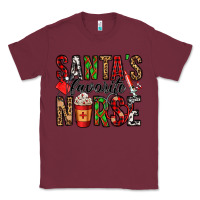 Burgundy santa's favorite nurse Classic Tee - Jasminsmagicworld