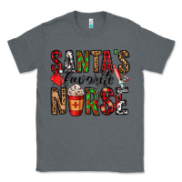 Charcoal Heather santa's favorite nurse Classic Tee - Jasminsmagicworld