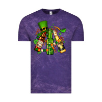 Cloud Purple st patrick's beers flags and hat Vintage Tee - AdoDesignShop