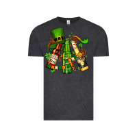 Vintage Black st patrick's beers flags and hat Vintage Tee - AdoDesignShop