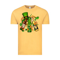 Vintage Mustard st patrick's beers flags and hat Vintage Tee - AdoDesignShop