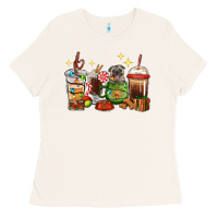 Bone Christmas coffee cups with Pug Ladies Tee - RanaPortraitStore