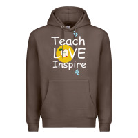 Coffee teach love inspire Premium Hoodie - Bettercallsaul