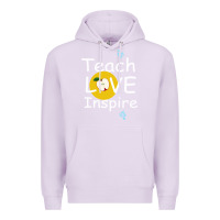 Lilac teach love inspire Premium Hoodie - Bettercallsaul
