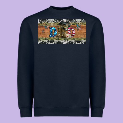 Soldier Dad License  Plate Heavyweight Sweatshirt Designed By Artiststas
