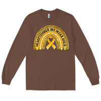 Chestnut Childhood cancer awareness rainbow Long Sleeve Tee - Jasminsmagicworld