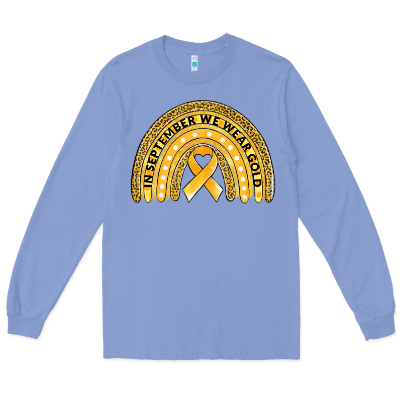 Childhood Cancer Awareness Rainbow Long Sleeve Tee by Jasminsmagicworld | Teevron