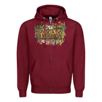 Burgundy i got it from my mama Zipper Hoodie - NancyCooperArtShop