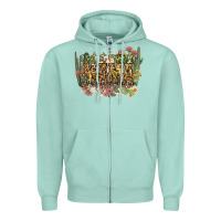 Seafoam i got it from my mama Zipper Hoodie - NancyCooperArtShop