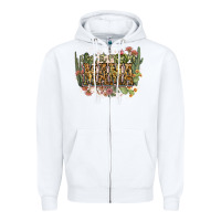 White i got it from my mama Zipper Hoodie - NancyCooperArtShop