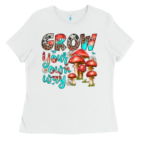 White grow your own way Ladies Tee - texasbilliewilder