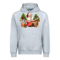 Heather Grey christmas santa coffee cups Urban Hoodie - CowGirlArtShop
