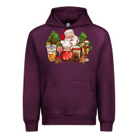 Mauve Wine christmas santa coffee cups Urban Hoodie - CowGirlArtShop