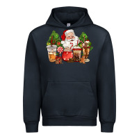 Navy christmas santa coffee cups Urban Hoodie - CowGirlArtShop