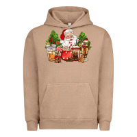 Pigment Burro christmas santa coffee cups Urban Hoodie - CowGirlArtShop