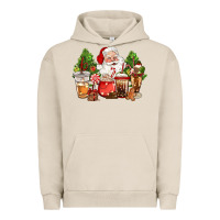 Pigment French Oak christmas santa coffee cups Urban Hoodie - CowGirlArtShop