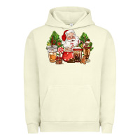 Pigment Pistachio christmas santa coffee cups Urban Hoodie - CowGirlArtShop