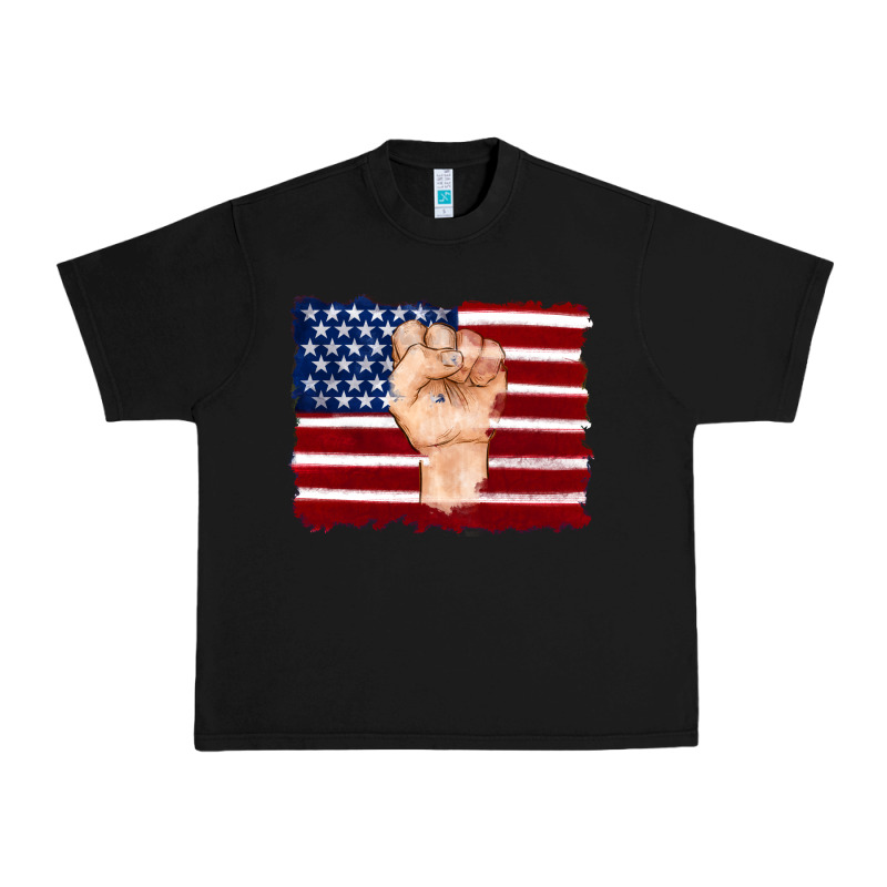 American Flag With Hand Urban Heavy Tee by Artiststas | Teevron