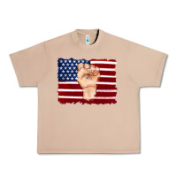 Burro american flag with hand Urban Heavy Tee - Artiststas