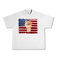 Lunar Rock american flag with hand Urban Heavy Tee - Artiststas