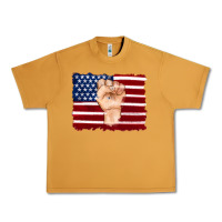 Peanut Butter american flag with hand Urban Heavy Tee - Artiststas