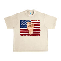 Sandshell american flag with hand Urban Heavy Tee - Artiststas