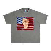 Tornado american flag with hand Urban Heavy Tee - Artiststas