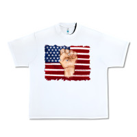 White american flag with hand Urban Heavy Tee - Artiststas