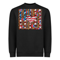 Black western usa flag heart and stars tumbler Heavyweight Sweatshirt - Artiststas