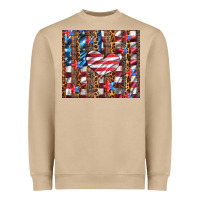 Mushroom western usa flag heart and stars tumbler Heavyweight Sweatshirt - Artiststas