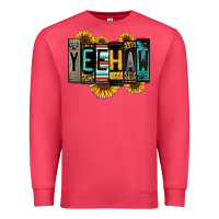 Cardinal yeehaw license plate letters Premium Sweatshirt - Jasminsmagicworld