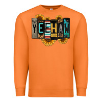 Carrot yeehaw license plate letters Premium Sweatshirt - Jasminsmagicworld