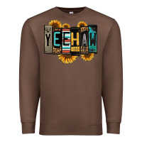 Chestnut yeehaw license plate letters Premium Sweatshirt - Jasminsmagicworld