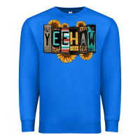 True Royal yeehaw license plate letters Premium Sweatshirt - Jasminsmagicworld