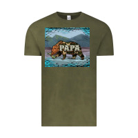 Vintage Olive papa bear tumbler Vintage Tee - Artiststas