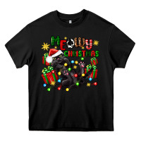 Black meowy christmas Heavy Core Tee - Zillion Design Studio