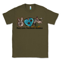 Army Green peace love triceratops horridus Classic Tee - LillyAllenDesigns