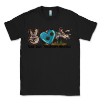 Black peace love triceratops horridus Classic Tee - LillyAllenDesigns