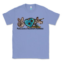 Colony Blue peace love triceratops horridus Classic Tee - LillyAllenDesigns
