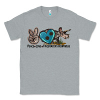 Heather Grey peace love triceratops horridus Classic Tee - LillyAllenDesigns